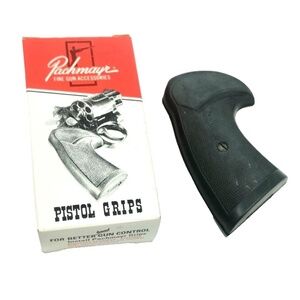 Vintage Pachmayr Presentation Pistol Grips Black Rubber
